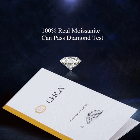 🔥10CT Certified Moissanite Diamond Excellent Cut sparkling Ring Size 7 - Picture 7 of 16